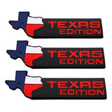 3 Emblema Texas Edition Americano Ford F250 Dodge Ram Ranger