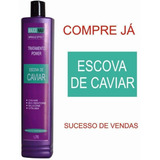 3 Escovas Progressiva Blindagem De Caviar Maxxi Hair Liso