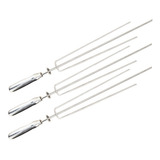 3 Espetos Tridente Inox Churrasqueira Soft Grill Giratório