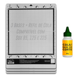 3 Esteiras De Corte 30x30 P Brother Sdx 85 125 225 Cola Cor Transparente