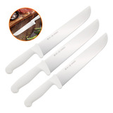 3 Facas 10pol Mundial Açougue Bife Churrasco Cozinha 7820 10