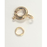 3 Fecho Boia Redondo P Corrente Ou Pulseira Folheado A Ouro