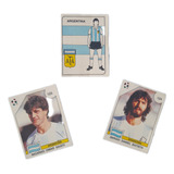 3 Figurinhas Raras Da Argentina Copa 1990 Nunca Coladas