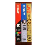 3 Fitas Vhs Para Vídeo Cassete Vhs T 120 Gravações Caseiras