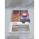3 Fitas Vhs Virgens Lacradas Jvc 120 E 2 Tdk 120 Cchic 