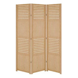 3 Folha Horizontal Vertical Divisor Ripado Madeira Nc