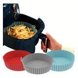 3 Formas Silicone Reutilizável Protetor Air Fryer Microondas