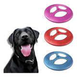3 Frisbee Brinquedo Para Cachorro Disco Tipo Voador Pet Cães Cor Sortidas