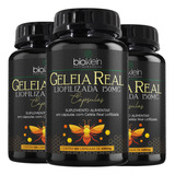3 Geleia Real Liofilizada 60 Cápsulas Cada