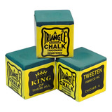 3 Giz Para Taco De Sinuca Triangle Profissional Verde