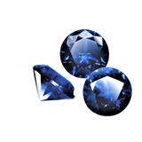 3 Graciosas Safiras Pedra Preciosa Circulares