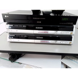 3 Gravadores De Dvd De Mesa 1 LG 2 Panasonic Não Fás Leitu
