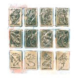 3 Isqueiros Zippo Metal Vintage Antigo Fluido Desenhos