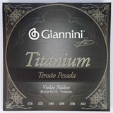 3 Jogos Corda Giannini Titanium Violão Nylon Tensão Pesada