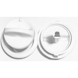 3 Kit Botão Brastemp Deville Cano Longo Com Aro C 2 Pç