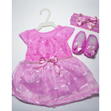 3 Kit Menina C vestido sapato faixa  Promoção bebê  Infantil