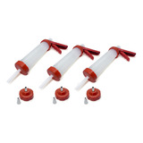 3 Kit Pistola Para Nutella Aplicador De Recheio Anodilar