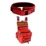 3 Kits Bombeiro Civil Bornal Bolso Duplo cinto emborrachado