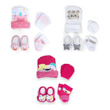 3 Kits Para Enxoval Saída Maternidade Bebê Recém Nascido