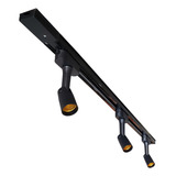 3 Kits Trilho Eletrificado 1 Mt 3 Spots Soquete E27 Bivolt