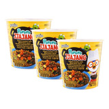3 Lamen Coreano Jjajang Pororo Molho De Soja Paldo Copo 65g