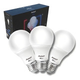 3 Lâmpadas Inteligentes Led Smart Wifi Compatível Com Alexa E Google Assitente Linha Neo 10w Luz Branca E Amarela 2700k 6500k Bivolt Avant