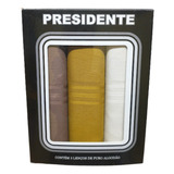3 Lenços De Bolso Masculinos Presidente Presente Pais Sort