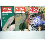 3 Livros   Enciclopédia Da Vida Selvagem   Animais Do Mar Ll E Vi   Animais Da Savana Lv   Larousse