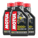 3 Lts Óleo Motul 4t 5000 20w50 Hc tech Semissintético