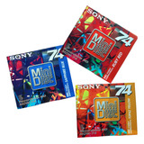 3 Md Disc Sony Colors Novos Regraváveis Importados Do Japão