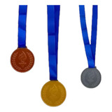 3 Medalhas De Plástico Premiações Escolas
