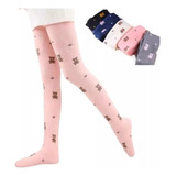 3 Meias Calça Grossa Estampada Sortida Linda Infantil Menina