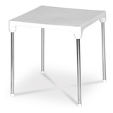 3 Mesa Quadrada Desmontável 70x70x72 Cm Niquelart