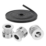 3 Metros De Correia Gt2 6mm 3 Polias 20 Dentes Furo 8mm