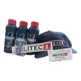 3 Militec 1 Original 200ml etiqueta chaveiro boné