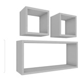 3 Nichos 50x25 20x20 20x20 15mm Branco Tx