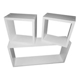 3 Nichos 50x25 20x20 20x20 Mdf 15mm Prateleira Branco