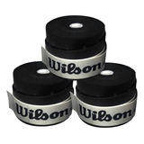 3 Over Grip Wilson Padel Tênis Beach Tennis Preto Rosa