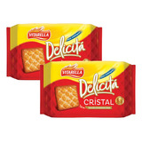 3 Pacotes Biscoito Delicita Cristal Bolacha Vitarella 414gr