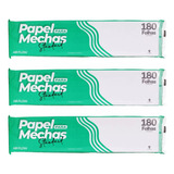 3 Pacotes Papel Para Mechas Standard 11x47cm 540 Folhas