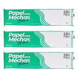 3 Pacotes Papel Para Mechas Standard 11x47cm 540 Folhas
