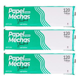3 Pacotes Papel Para Mechas Standard 360 Folhas 11x47cm