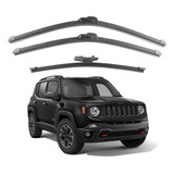 3 Palhetas Limpador Parabrisa Renegade 2018 2019 2020 2021
