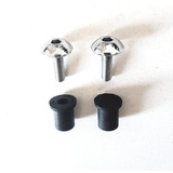 3 Parafusos Cromado E Porca Bucha Aba Xt 600 Cod 187