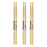 3 Pares Baquetas Liverpool American Hickory 7a Madeira Hy 7a