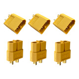 3 Pares Conector Tomada Plug Xt60 Macho E Fêmea