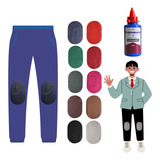 3 Pares Joelheira 100 Couro Calça Infantil Cola De Tecido