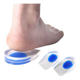 3 Pares Palmilha Silicone Calcanhar Anti Impacto Alivia Dor