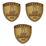 3 Patch Campeón Libertadores 2022 Campeão Flamengo Adesivo