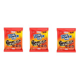 3 Pc Choco Power Ball Ao Leite Bolinha Chocolate 500g